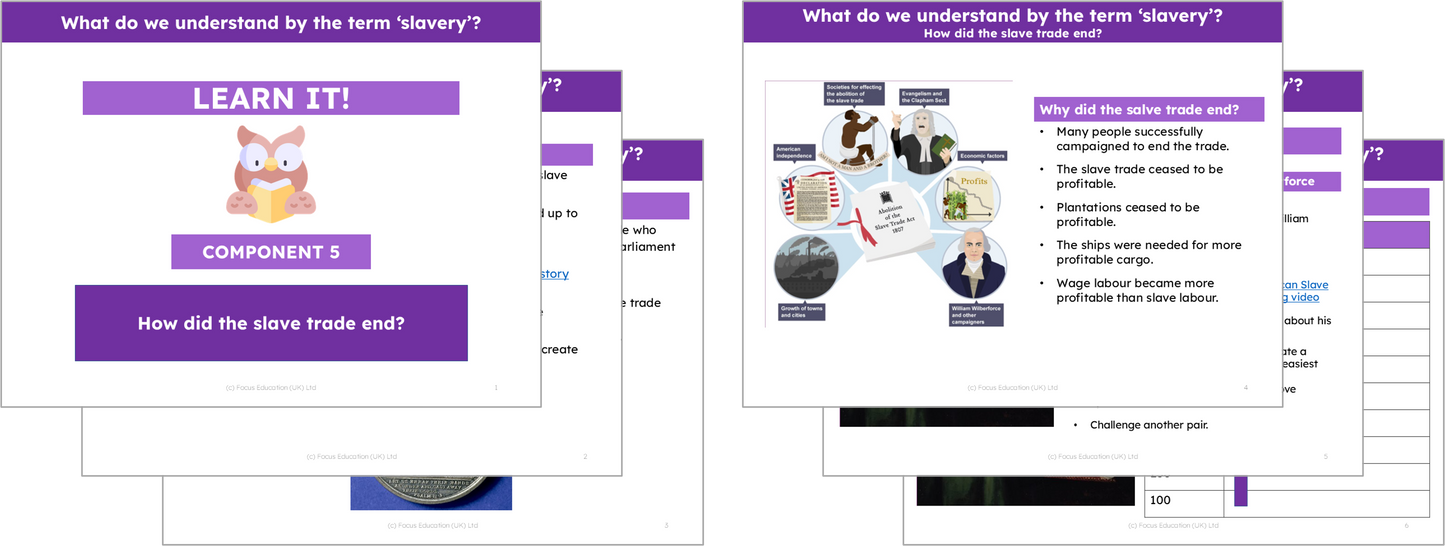 History Y5: What do we understand about the term 'slavery'?