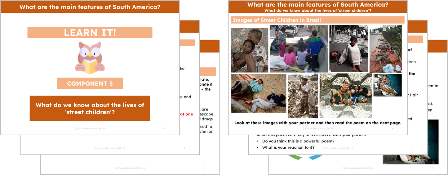 Geography Y5: What are the main features of South America?