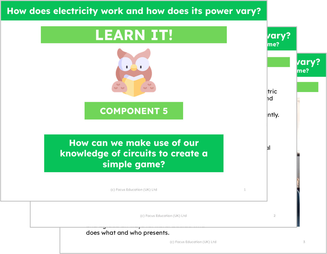 Science Y6: How does electricity work and how does its power vary?