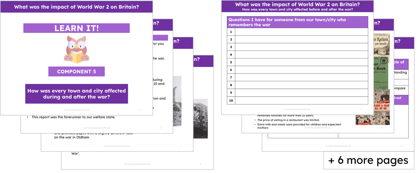 History Y6: What was the impact of World War 2 on Britain?