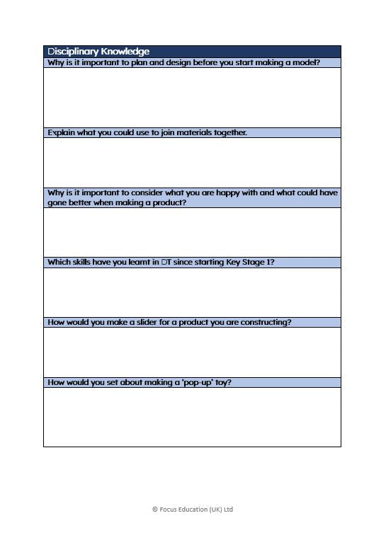 Pupil Voice Knowledge Retention Snapshots (Download)