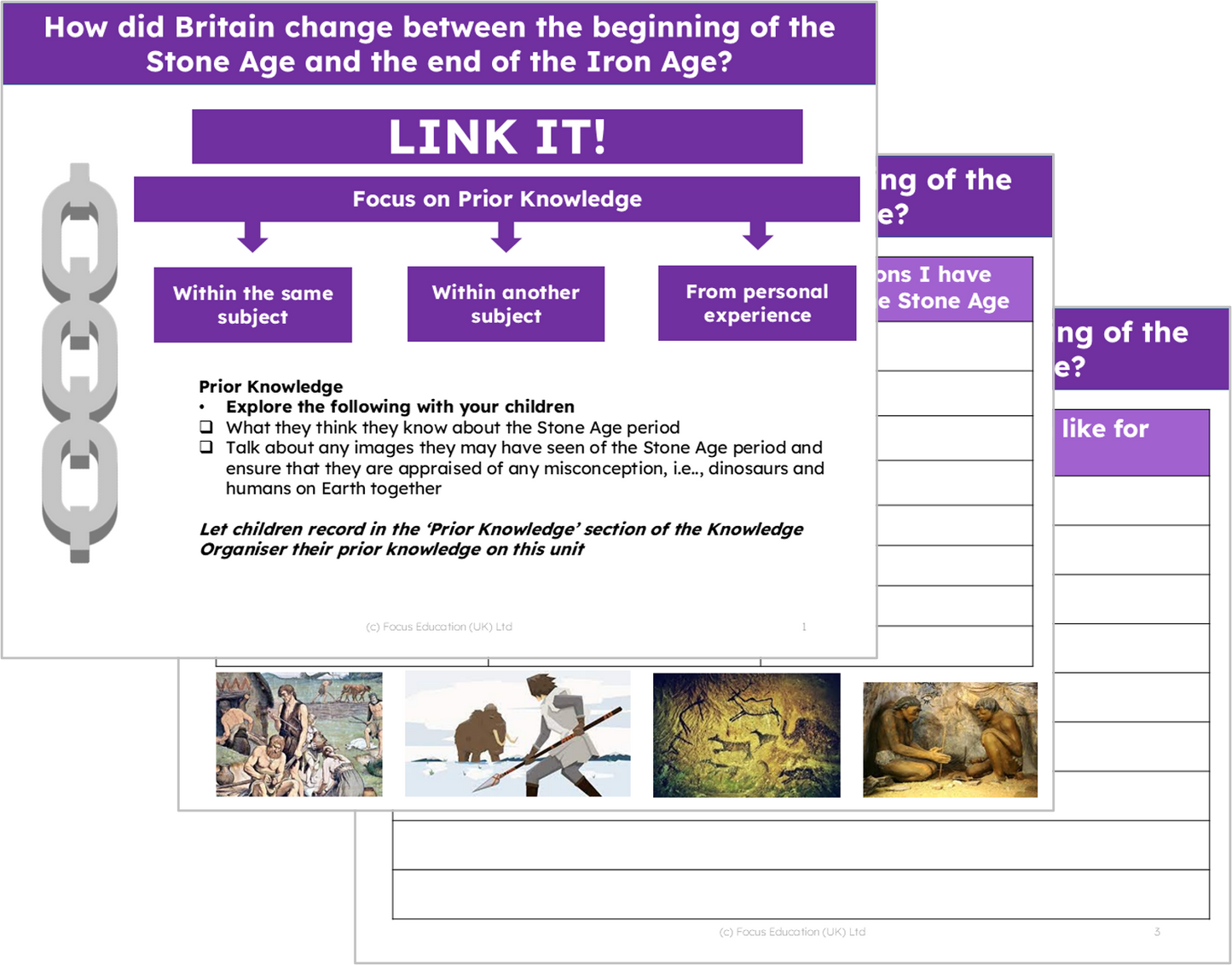 History Y3:  Stone Age - How did Britain change between the beginning of the Stone Age and the end of the Iron Age?