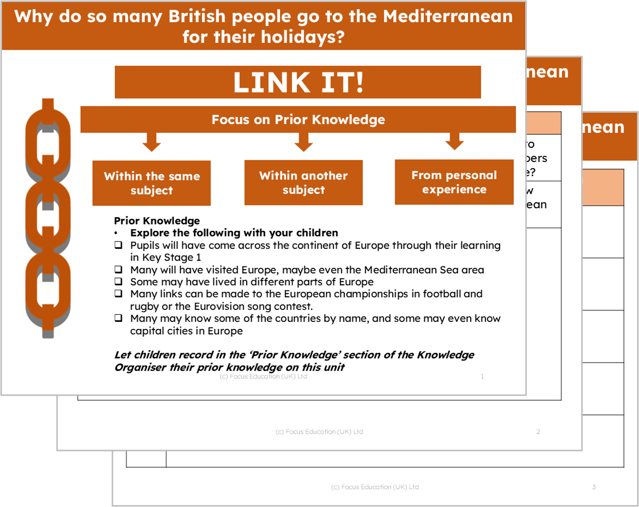 Geography Y4: Why do many British people go to the Mediterranean for their holidays?