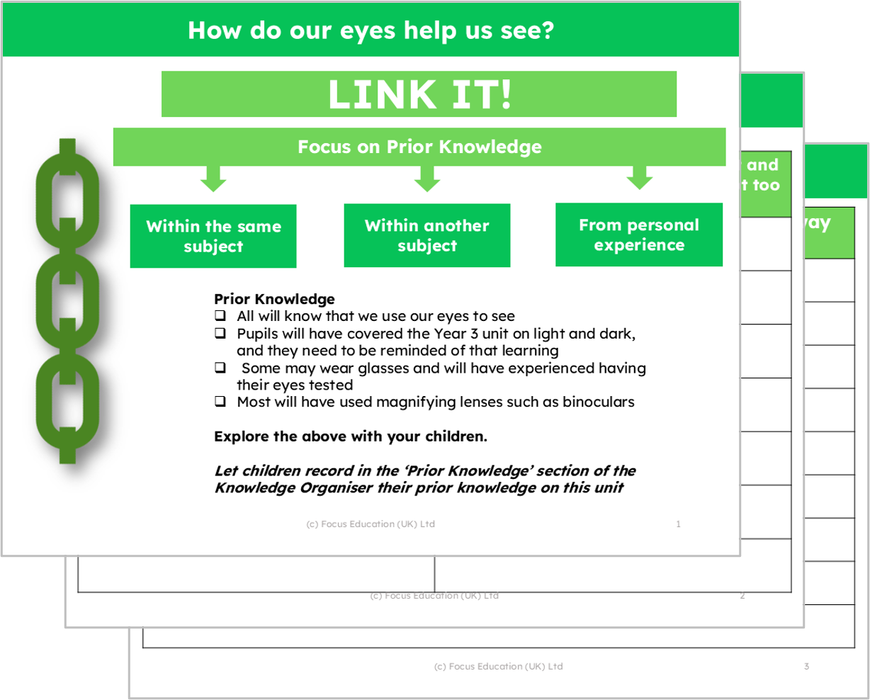 Science Y6: How do our eyes help us see?