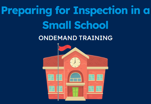 Preparing for Inspection in a Small School - Updated Summer 2024 (CPD Video: 28min)