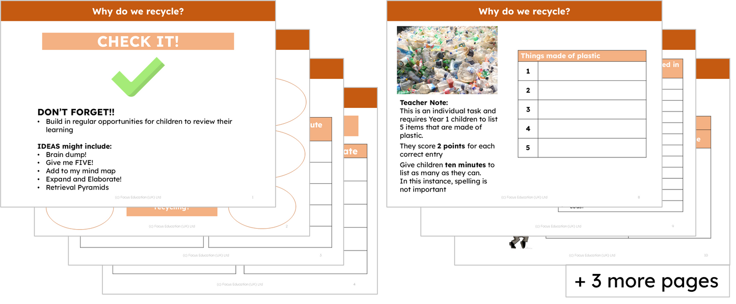 Geography Y1: Why do we recycle?