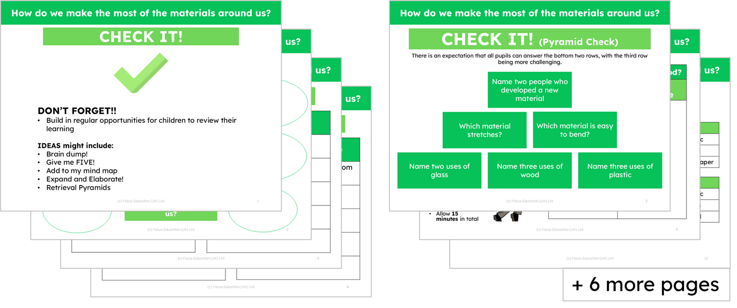 Science Y2: How do we make the most of the materials around us?