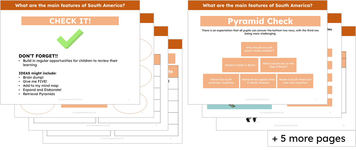 Geography Y5: What are the main features of South America?