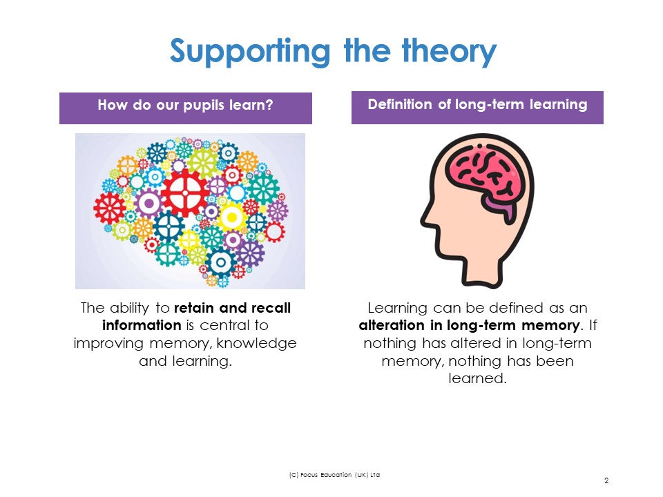 Improving Long Term Memory: A Practical Guide to Support Teachers and Learners