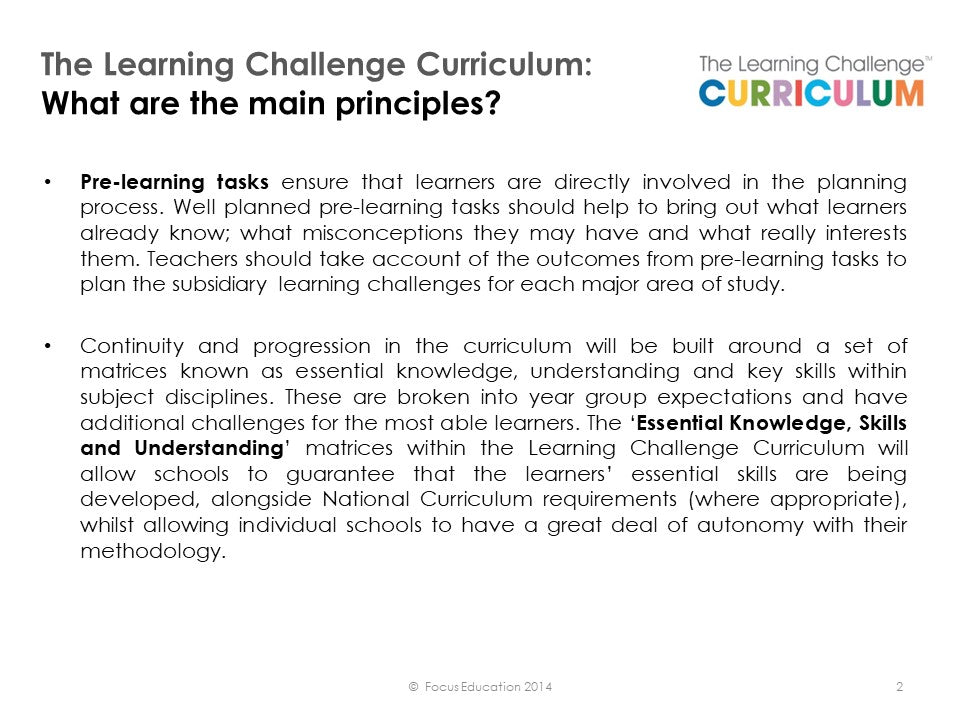 Weaving Knowledge, Skills and Understanding into the new National Curriculum