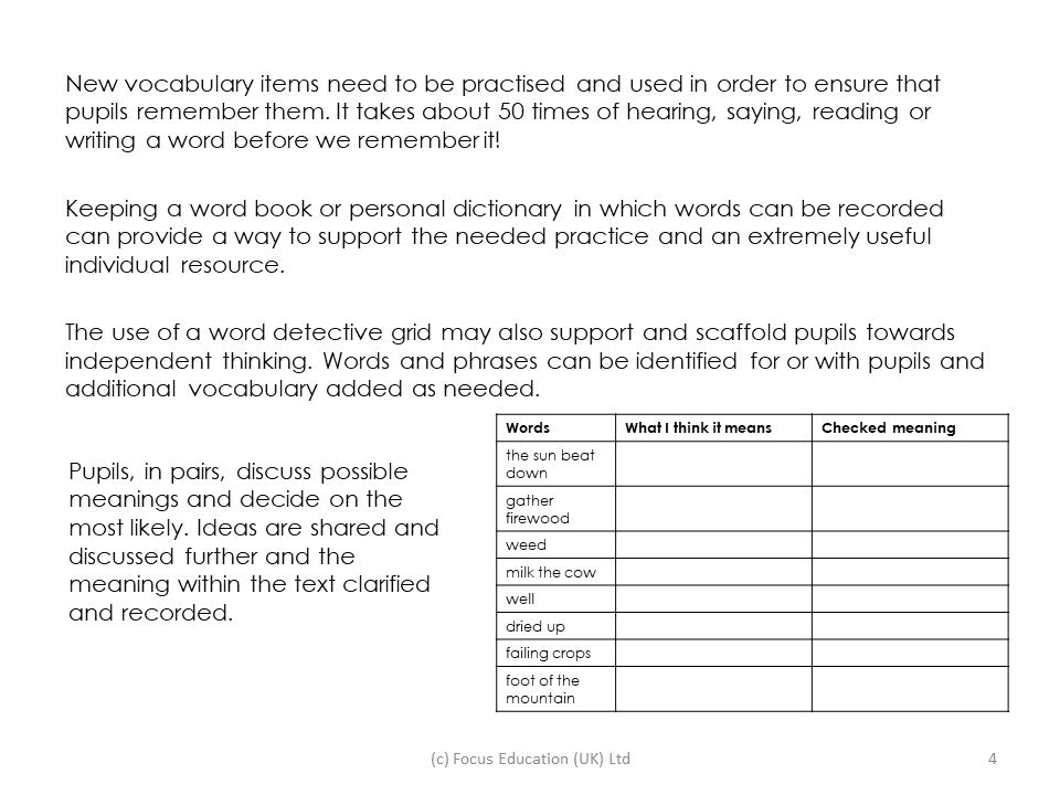 The Place of Guided Reading in the English Curriculum