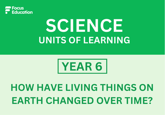 Science Y6: How have living things on Earth changed over time?