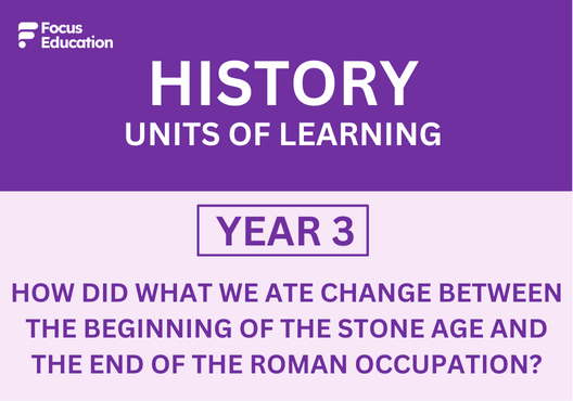 History Y3: How did what we ate change between the beginning of the Stone Age and the end of the Roman occupation?